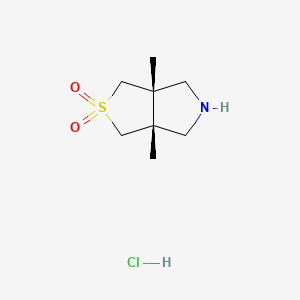 (3AR,6aS)-3a,6a-dimethyl-hexahydro-1H-2lambda6-thieno[3,4-c]pyrrole-2,2-dione hydrochloride