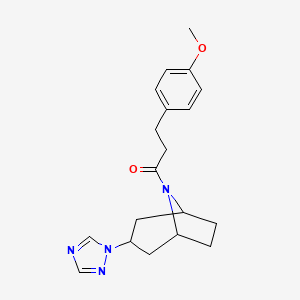1-((1R,5S)-3-(1H-1,2,4-triazol-1-yl)-8-azabicyclo[3.2.1]octan-8-yl)-3-(4-methoxyphenyl)propan-1-one