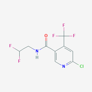 6-Chloro-N-(2,2-difluoroethyl)-4-(trifluoromethyl)pyridine-3-carboxamide