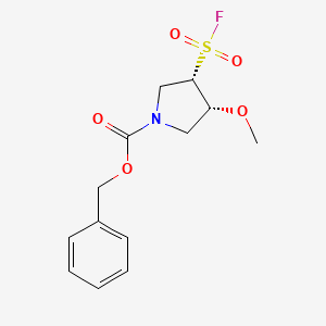 Benzyl (3S,4R)-3-fluorosulfonyl-4-methoxypyrrolidine-1-carboxylate