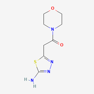 2-(5-Amino-[1,3,4]thiadiazol-2-yl)-1-morpholin-4-yl-ethanone