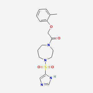 1-(4-((1H-imidazol-4-yl)sulfonyl)-1,4-diazepan-1-yl)-2-(o-tolyloxy)ethanone
