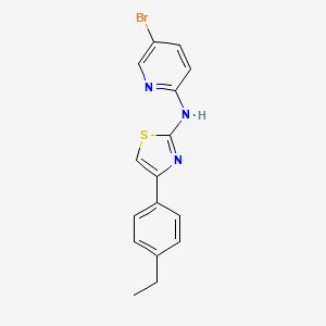 4-methoxy-N-{1-[2-(trifluoromethyl)benzoyl]piperidin-4-yl}benzenesulfonamide