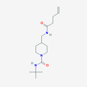 N-(tert-butyl)-4-(pent-4-enamidomethyl)piperidine-1-carboxamide