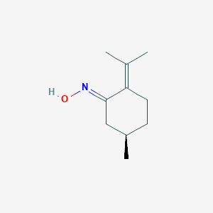Cyclohexanone, 5-methyl-2-(1-methylethylidene)-, oxime, [R-(E)]-(9CI)