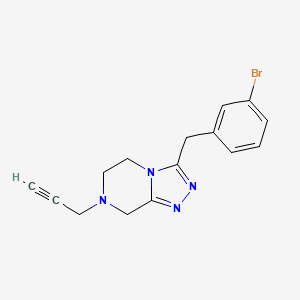 3-[(3-bromophenyl)methyl]-7-(prop-2-yn-1-yl)-5H,6H,7H,8H-[1,2,4]triazolo[4,3-a]pyrazine