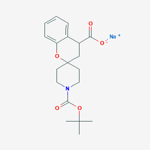 Sodium 1'-[(tert-butoxy)carbonyl]-3,4-dihydrospiro[1-benzopyran-2,4'-piperidine]-4-carboxylate