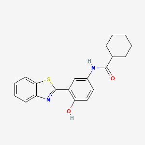 N-(3-(benzo[d]thiazol-2-yl)-4-hydroxyphenyl)cyclohexanecarboxamide