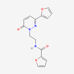 N-(2-(3-(furan-2-yl)-6-oxopyridazin-1(6H)-yl)ethyl)furan-2-carboxamide