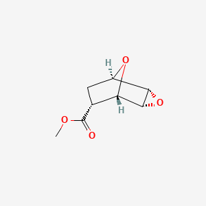 molecular formula C8H10O4 B2686400 (1beta,4beta)-5alpha,6alpha-Epoxy-7-oxabicyclo[2.2.1]heptane-2alpha-carboxylic acid methyl ester CAS No. 785807-06-9
