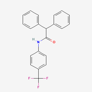 2,2-diphenyl-N-[4-(trifluoromethyl)phenyl]acetamide