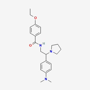 molecular formula C23H31N3O2 B2686415 N-(2-(4-(dimethylamino)phenyl)-2-(pyrrolidin-1-yl)ethyl)-4-ethoxybenzamide CAS No. 946217-84-1