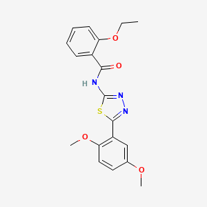 molecular formula C19H19N3O4S B2686452 N-[5-(2,5-dimethoxyphenyl)-1,3,4-thiadiazol-2-yl]-2-ethoxybenzamide CAS No. 476462-20-1
