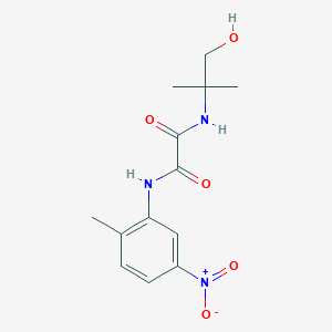 molecular formula C13H17N3O5 B2686463 N1-(1-hydroxy-2-methylpropan-2-yl)-N2-(2-methyl-5-nitrophenyl)oxalamide CAS No. 899974-93-7