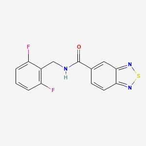 molecular formula C14H9F2N3OS B2686467 N-[(2,6-difluorophenyl)methyl]-2,1,3-benzothiadiazole-5-carboxamide CAS No. 1203284-28-9