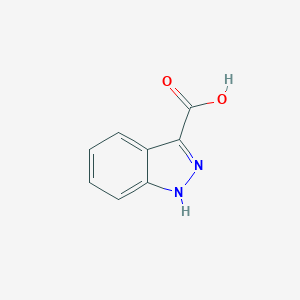 molecular formula C8H6N2O2 B026865 1H-Indazole-3-carboxylic acid CAS No. 4498-67-3