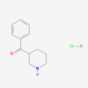 molecular formula C12H16ClNO B2686559 3-Benzoylpiperidine hcl CAS No. 5562-52-7