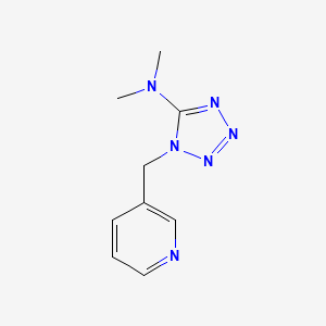 molecular formula C9H12N6 B2686602 N,N-dimethyl-1-(3-pyridinylmethyl)-1H-1,2,3,4-tetraazol-5-amine CAS No. 338417-53-1