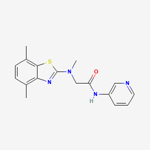 2-((4,7-dimethylbenzo[d]thiazol-2-yl)(methyl)amino)-N-(pyridin-3-yl)acetamide