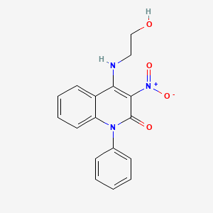 4-((2-hydroxyethyl)amino)-3-nitro-1-phenylquinolin-2(1H)-one