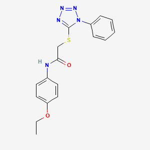 N-(4-ethoxyphenyl)-2-[(1-phenyl-1H-1,2,3,4-tetrazol-5-yl)sulfanyl]acetamide