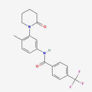 N-(4-methyl-3-(2-oxopiperidin-1-yl)phenyl)-4-(trifluoromethyl)benzamide