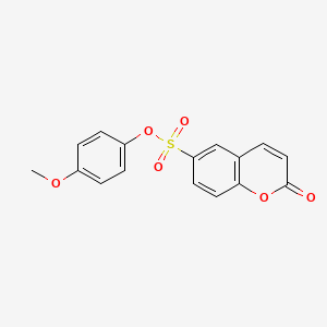 4-methoxyphenyl 2-oxo-2H-chromene-6-sulfonate