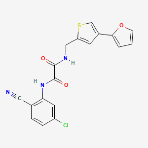 N'-(5-Chloro-2-cyanophenyl)-N-[[4-(furan-2-yl)thiophen-2-yl]methyl]oxamide