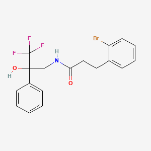 3-(2-bromophenyl)-N-(3,3,3-trifluoro-2-hydroxy-2-phenylpropyl)propanamide