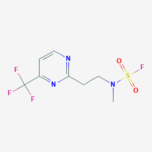N-Methyl-N-[2-[4-(trifluoromethyl)pyrimidin-2-yl]ethyl]sulfamoyl fluoride