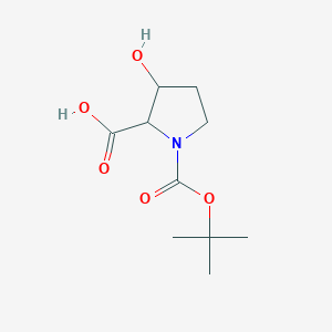 1-[(Tert-butoxy)carbonyl]-3-hydroxypyrrolidine-2-carboxylic acid