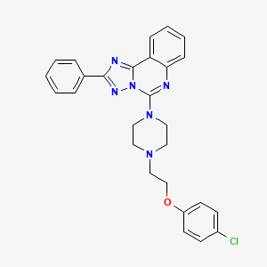 5-{4-[2-(4-Chlorophenoxy)ethyl]piperazin-1-yl}-2-phenyl[1,2,4]triazolo[1,5-c]quinazoline