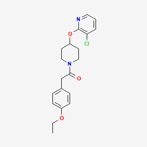 1-(4-((3-Chloropyridin-2-yl)oxy)piperidin-1-yl)-2-(4-ethoxyphenyl)ethanone