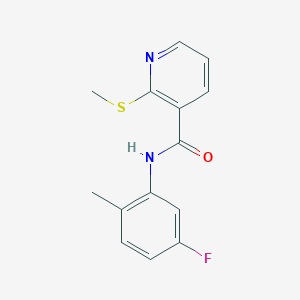 N-(5-fluoro-2-methylphenyl)-2-(methylthio)nicotinamide