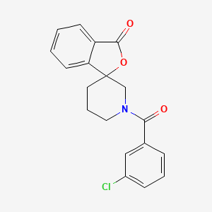 1'-(3-Chlorobenzoyl)spiro[2-benzofuran-3,3'-piperidine]-1-one