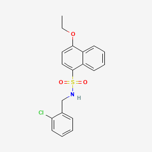 N-[(2-chlorophenyl)methyl]-4-ethoxynaphthalene-1-sulfonamide