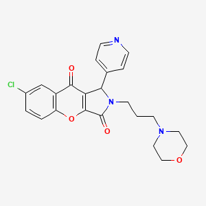 7-Chloro-2-(3-morpholinopropyl)-1-(pyridin-4-yl)-1,2-dihydrochromeno[2,3-c]pyrrole-3,9-dione