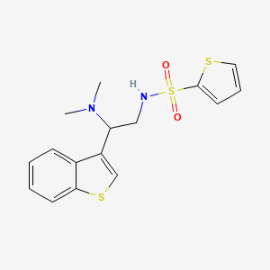 N-(2-(benzo[b]thiophen-3-yl)-2-(dimethylamino)ethyl)thiophene-2-sulfonamide
