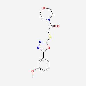 4-({[5-(3-Methoxyphenyl)-1,3,4-oxadiazol-2-yl]thio}acetyl)morpholine