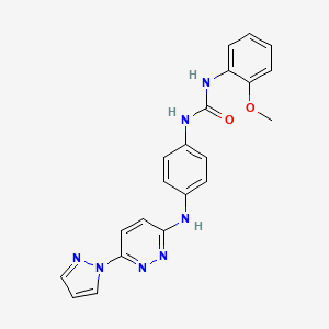 1-(4-((6-(1H-pyrazol-1-yl)pyridazin-3-yl)amino)phenyl)-3-(2-methoxyphenyl)urea