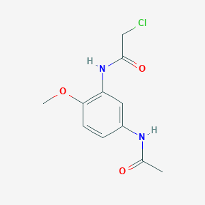 2-chloro-N-(5-acetamido-2-methoxyphenyl)acetamide