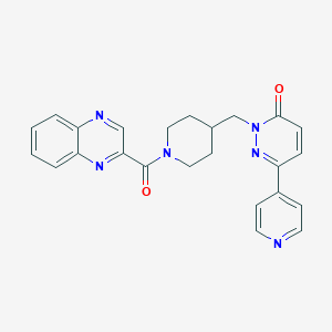 6-(Pyridin-4-yl)-2-{[1-(quinoxaline-2-carbonyl)piperidin-4-yl]methyl}-2,3-dihydropyridazin-3-one