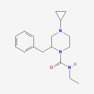 2-benzyl-4-cyclopropyl-N-ethylpiperazine-1-carboxamide