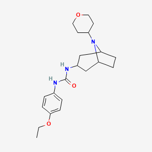 1-(4-Ethoxyphenyl)-3-[8-(oxan-4-yl)-8-azabicyclo[3.2.1]octan-3-yl]urea