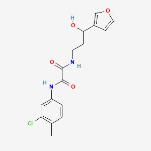 N1-(3-chloro-4-methylphenyl)-N2-(3-(furan-3-yl)-3-hydroxypropyl)oxalamide