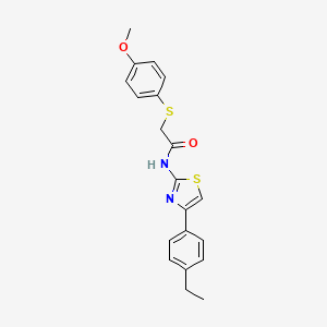 N-(4-(4-ethylphenyl)thiazol-2-yl)-2-((4-methoxyphenyl)thio)acetamide