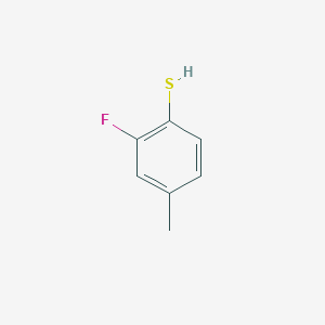 molecular formula C7H7FS B2686868 2-Fluoro-4-methylbenzenethiol CAS No. 956037-84-6