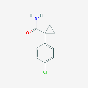 molecular formula C10H10ClNO B2686920 1-(4-chlorophenyl)cyclopropane-1-carboxamide CAS No. 133284-47-6