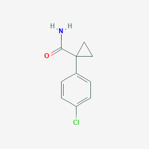 molecular formula C10H10ClNO B2686920 1-(4-Chlorophenyl)cyclopropanecarboxamide CAS No. 133284-47-6