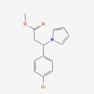 molecular formula C14H14BrNO2 B2686944 methyl 3-(4-bromophenyl)-3-(1H-pyrrol-1-yl)propanoate CAS No. 439094-24-3